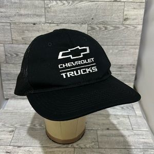 Chevrolet black truckers baseball cap hat